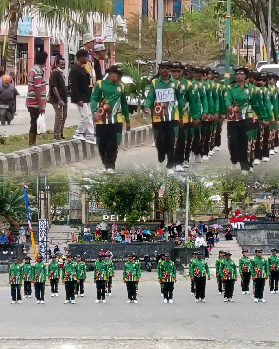 Di Balik Derap Gerak Jalan, Ada Masa Depan Pala Tomandin